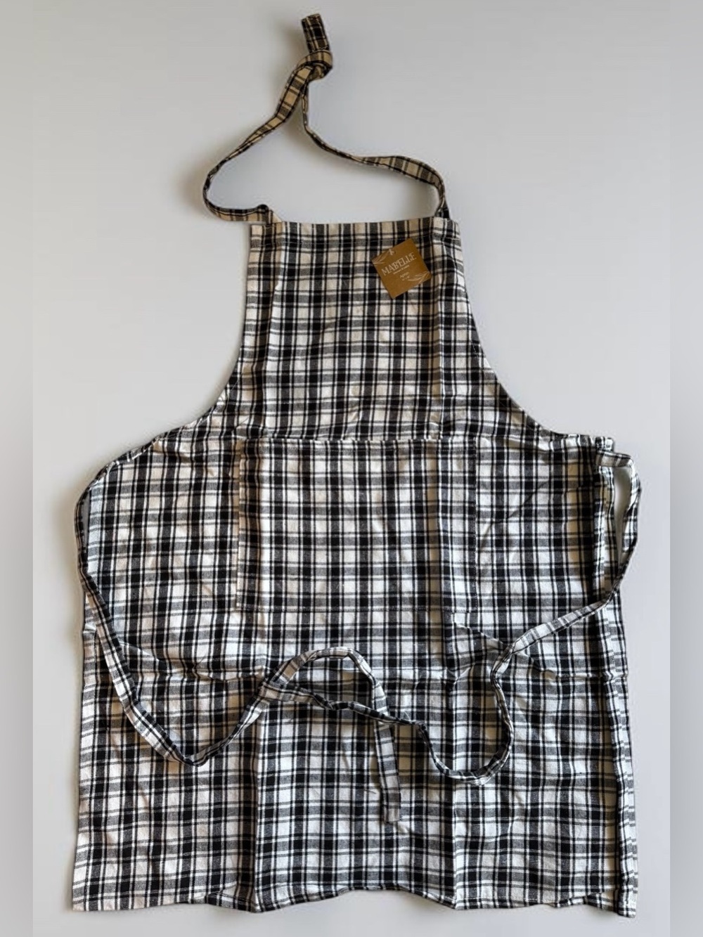 Mabelle Kitchen & Table Buffalo Plaid Woven Apron - Picture 2 of 11